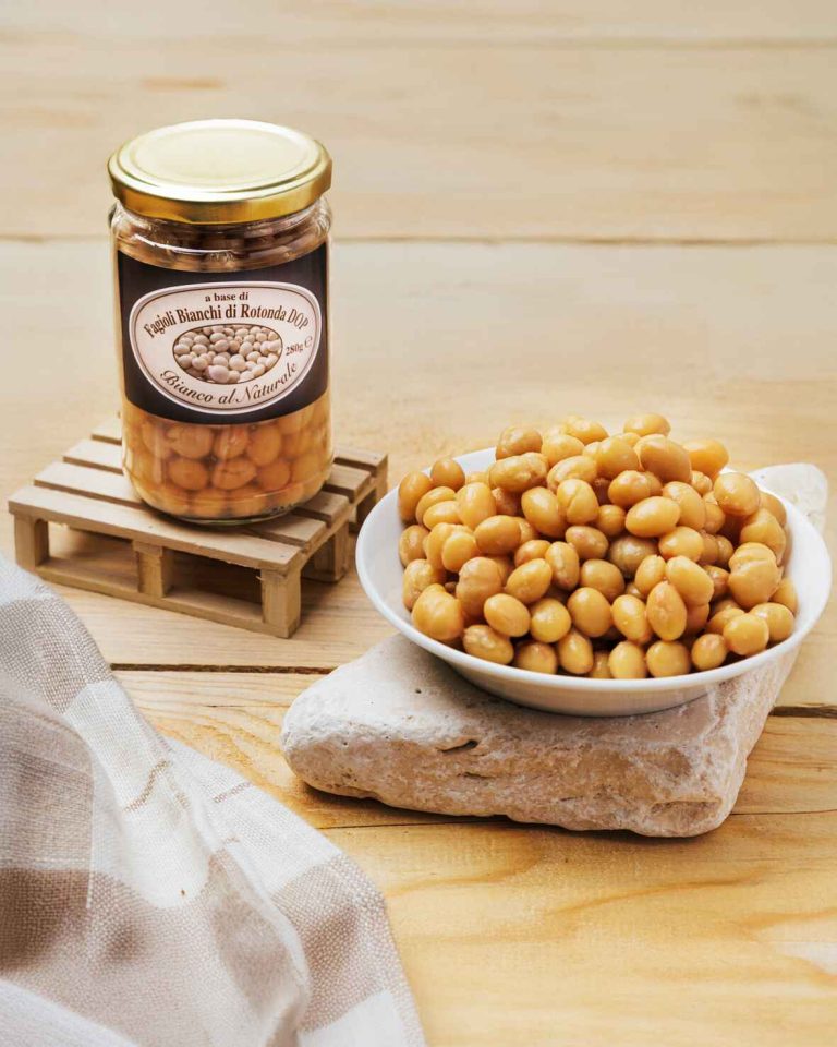 Fagioli bianchi di rotonda Dop cotti al naturale